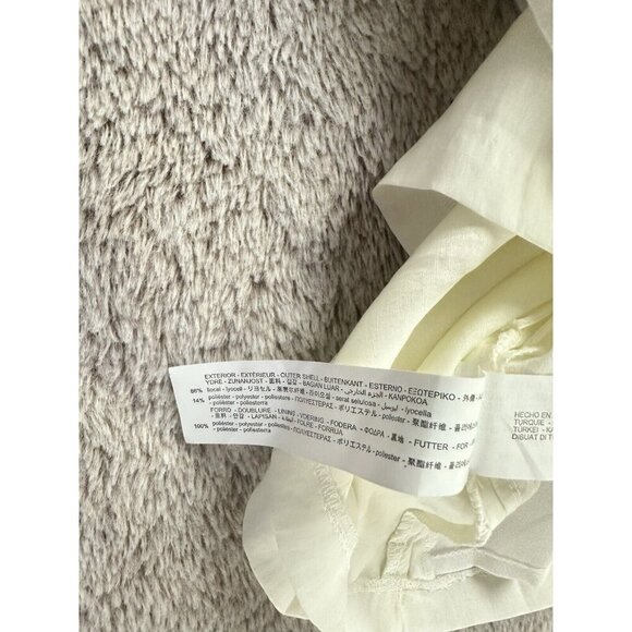 ZARA Women’s LINEN BLEND CUT OUT JUMPSUIT DRESS Size M New - Picture 13 of 15